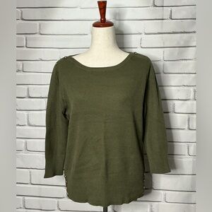 3/$20 Architect Olive Green Women's Sweater